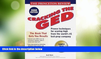 Big Deals  Princeton Review: Cracking the GED, 2000 Edition  Free Full Read Most Wanted