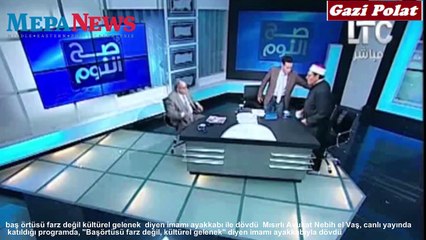 BAŞ ÖRTÜSÜ FARZ DEĞİL KÜLTÜREL GELENEK  DİYEN İMAMI AYAKKABI İLE DÖVDÜ