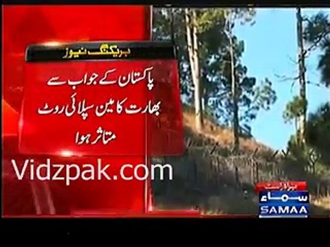 Strong reply by Pakistan Army : Three important Indian posts destroyed , Indian Main Supply Route effected