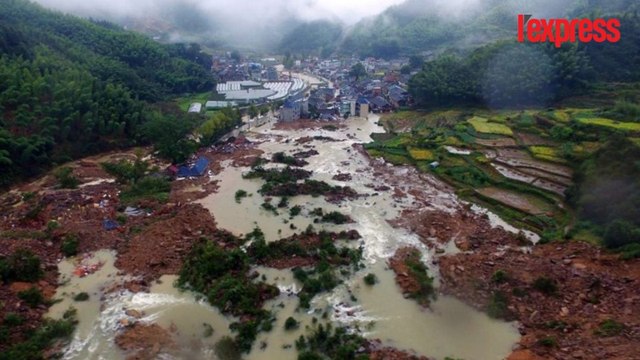 Impressionnant glissement de terrain en Chine, 32 disparus
