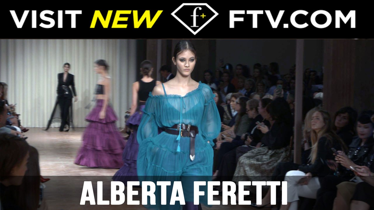 Backstage at Alberta Feretti Spring/Summer 2017...