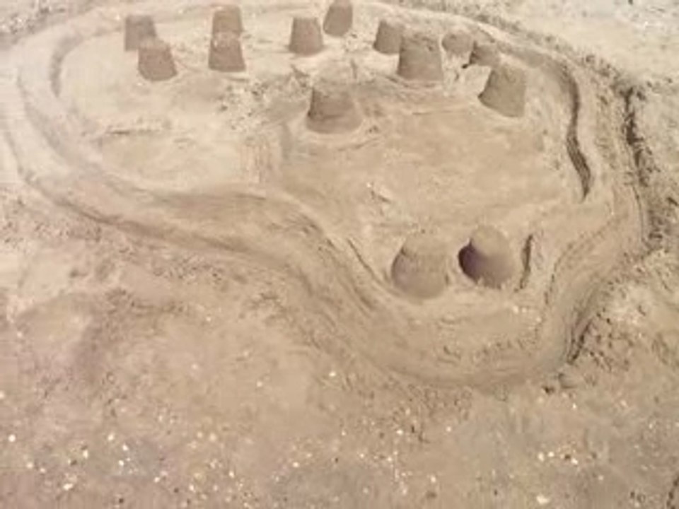 Super château de sable !