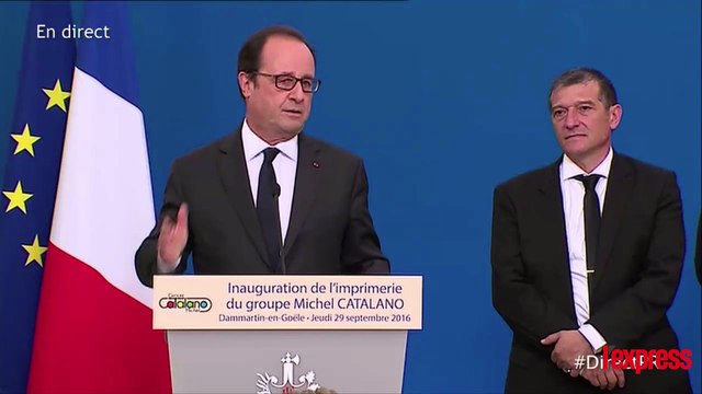 À Dammartin, François Hollande évoque le courage et la force de Michel Catalano
