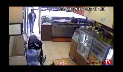 Hırsızın rahatlığı pes dedirtti