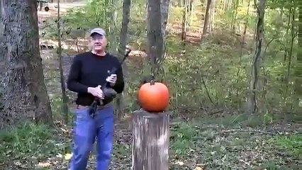 The manliest way to carve a pumpkin ! Halloween 2014 ! funny