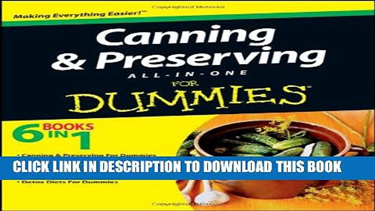 [PDF] Canning and Preserving All-in-One For Dummies Full Online