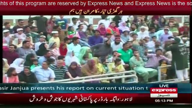 Flag lowering ceremony at Wagah Border - 29th September 2016