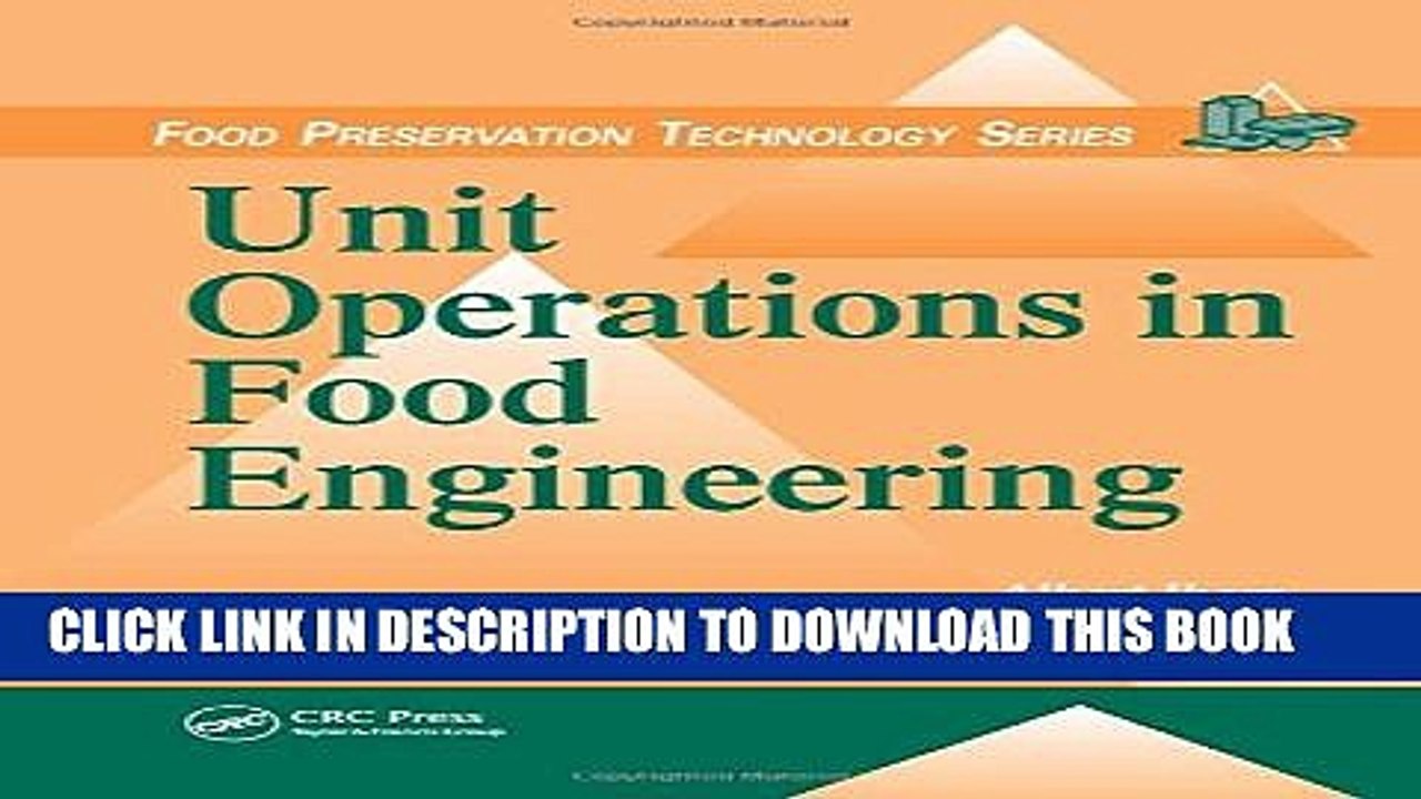 [PDF] Unit Operations in Food Engineering (Food Preservation Technology) Popular Online