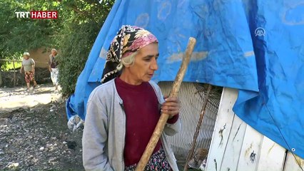 Sulama kanalı taştı, ev ve ahırları su bastı