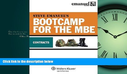 Enjoyed Read MBE Bootcamp: Contracts (Bootcamp for the Mbe)
