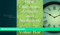 Choose Book MBE Questions, Answers and Analysis (1): e law book, Multi state bar examination