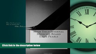 Choose Book High Yield Internal Medicine Board Exam Pearls