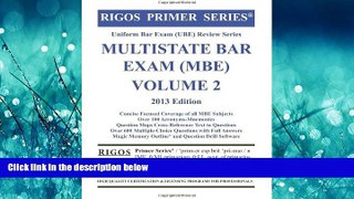 Popular Book Rigos Primer Series Uniform Bar Exam (UBE) Review Series MBE Bar Exam Volume 2