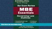 Online eBook Sterling Bar Exam Review MBE Essentials: Governing Law Outlines (Sterling Test Prep)