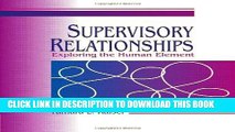 [PDF] Supervisory Relationships: Exploring the Human Element (Supervision) Full Online