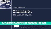 [PDF] Private Equity in Deutschland: Zur Performance von Management Buyouts Popular Online