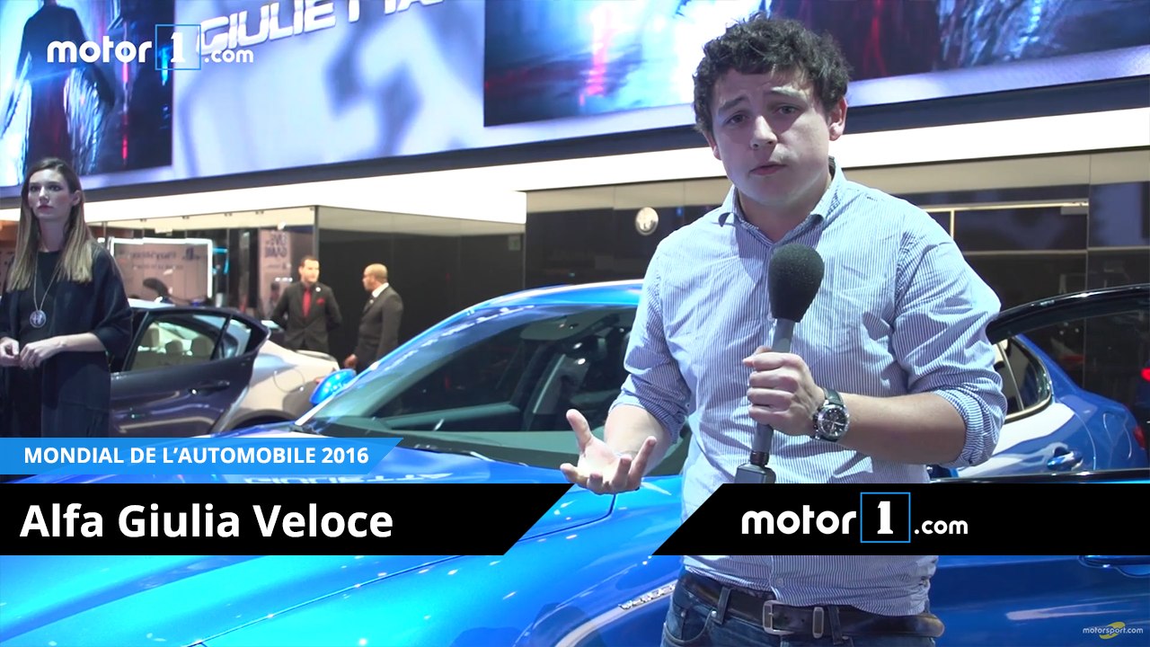 Mondial de l'Auto 2016 - Découvrez l'Alfa Romeo Giulia Veloce !