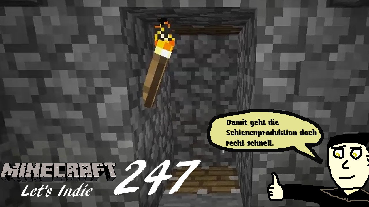 Minecraft Let's Indie 247: Die Schienenproduktionsanlage