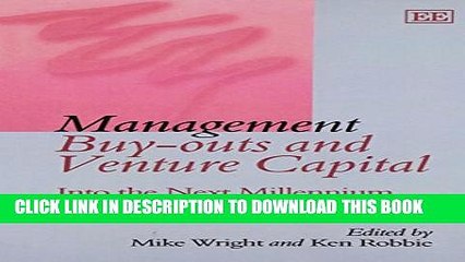 [PDF] Management Buy-Outs and Venture Capital : Into the Next Millennium Full Colection