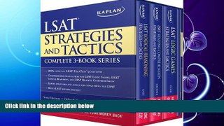 complete  Kaplan LSAT Strategies and Tactics Complete 3-Book Series