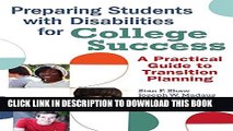 New Book Preparing Students with Disabilities for College Success: A Practical Guide to Transition