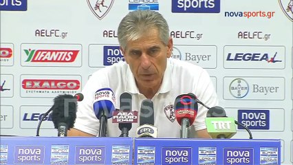 ΑΕΛ - Ολυμπιακός 2016-17  Η συνέντευξη Τύπου (Νovasports)