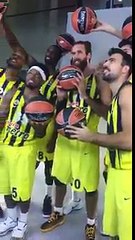 Fenerbahçeli basketbolcular işte böyle eğlendi