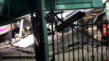 Raw footage Train crash Hoboken New Jersey 100 injured