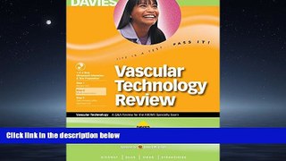 For you Vascular Technology Review: A Q A Review for the ARDMS Vascular Technology Exam