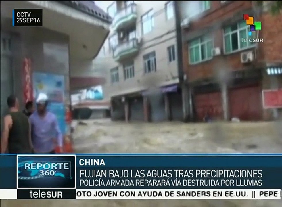 China: tifón "Megi" provoca inundaciones en Fujian