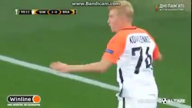 Viktor Kovalenko Goal - Shakhtar Donetsk Vs Braga 2-0 (Europa League) 2016 -