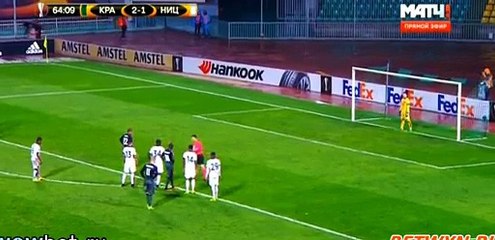 Joaozinho (Penalty) Goal - Krasnodar 3-1 Nice 29.09.2016