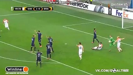 Fred Red Card - Shakhtar Donetsk Vs Braga 2-0 (Europa League) 2016