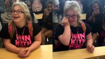 Special Needs Guy Surprises Girlfriend For Homecoming