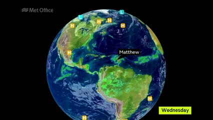 Tormenta Tropical #Matthew alcanza los 100kmh, Se aproxima a Costas venezolnas. Puede convertirse en Huracán