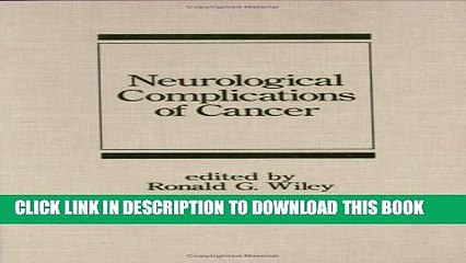 [PDF] Neurological Complications of Cancer Popular Online