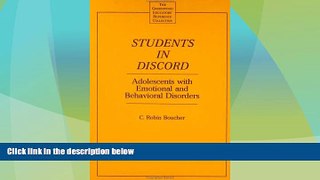 Big Deals  Students in Discord: Adolescents with Emotional and Behavioral Disorders (The Greenwood