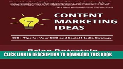 下载视频: [PDF] Content Marketing Ideas: 400+ Tips for Your SEO and Social Media Strategy Popular Online