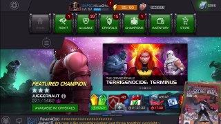 4 Star and Map 5 AQ Crystal Opening - One of My favorite Comic Books - Marvel Contest of Champions