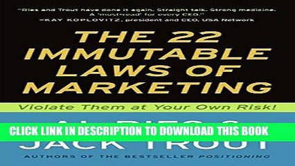 [PDF] The 22 Immutable Laws of Marketing: Violate Them at Your Own Risk Popular Colection
