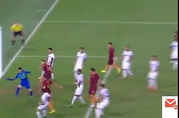 1-0  Goal Strootman .Roma 1-0 Aster -