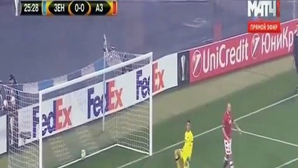 Aleksandr Kokorin Goal Zenit vs AZ 1-0 (Europa League 2016-17)