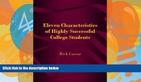 Big Deals  Eleven Characteristics of Highly Successful College Students  Best Seller Books Best