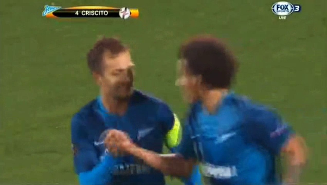Criscito D. (Penalty) GOAL  Zenit Petersburg	4-0	AZ Alkmaar 29.09.2016