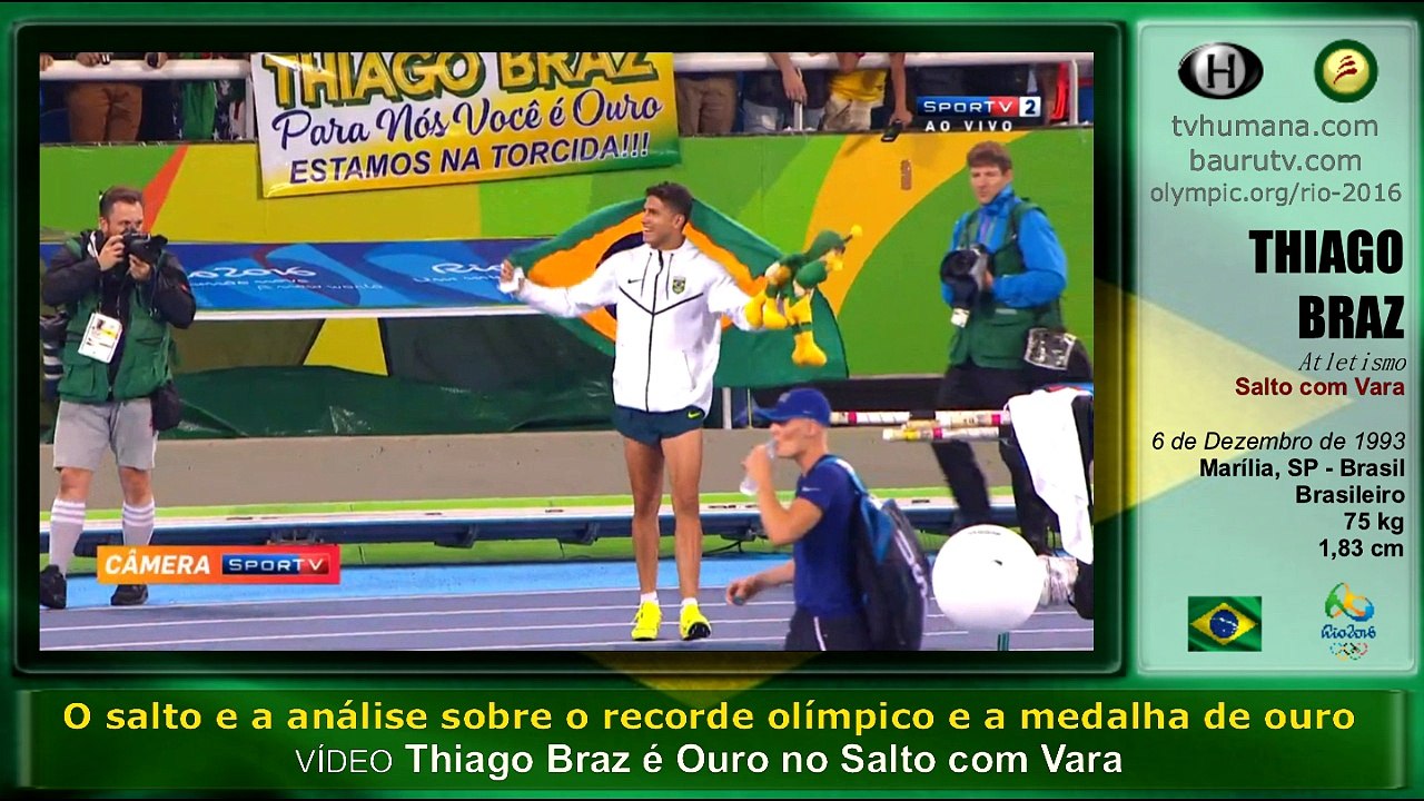 Thiago Braz é Ouro no Salto com Vara
