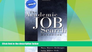 Big Deals  The Academic Job Search Handbook (3rd Edition)  Free Full Read Most Wanted