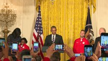 Obama hosts Team USA Olympians and Paralympians at White House