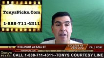 Ball St Cardinals vs. Northern Illinois Huskies Free Pick Prediction NCAA College Football Odds Preview 10/1/2016