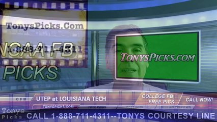 Télécharger la video: Louisiana Tech Bulldogs vs. UTEP Miners Free Pick Prediction NCAA College Football Odds Preview 10/1/2016