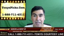 Kent St Golden Flashes vs. Akron Zips Free Pick Prediction NCAA College Football Odds Preview 10/1/2016